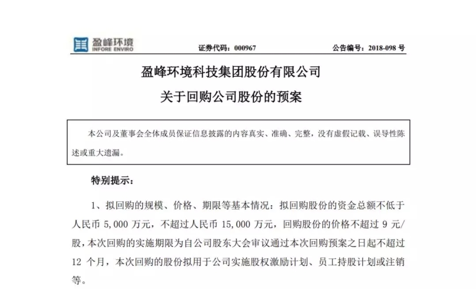 ROYAL皇家88环境宣布回购部分公司社会公众股份